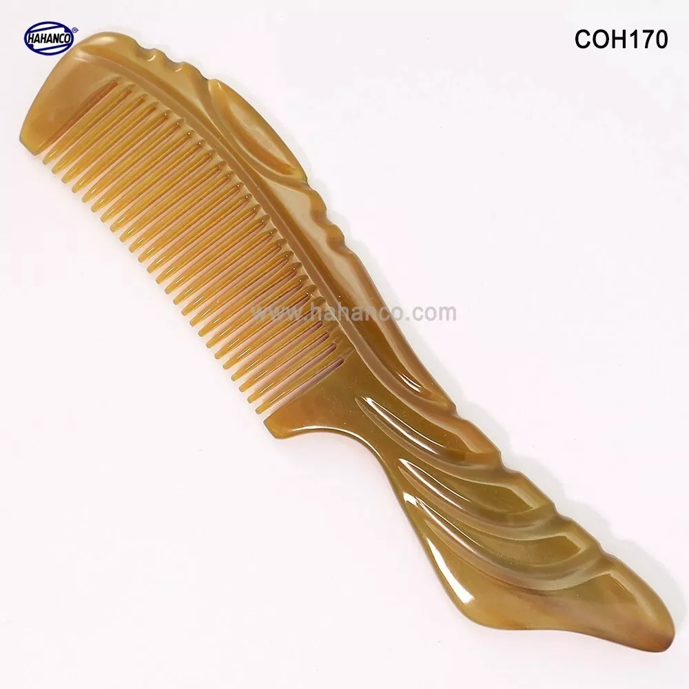 Handmade Koi Fish Shaped Natural Horn Hair Comb