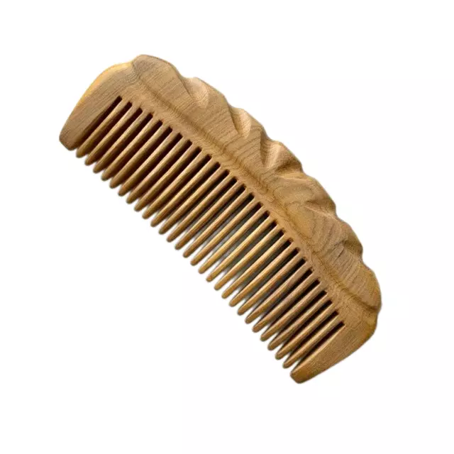 Handmade Solid Wood Grapefruit Segment-Shaped Comb, Anti-Static