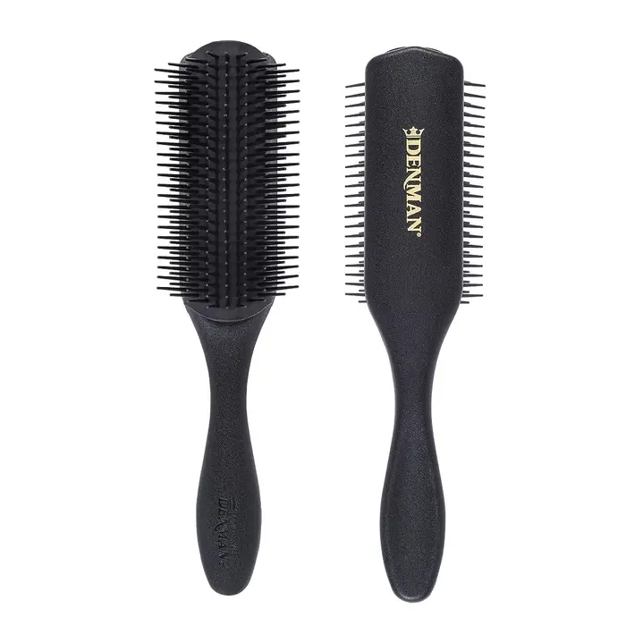 Denman D4 The Original Styler 9 Row - Matte Black/Black D4P