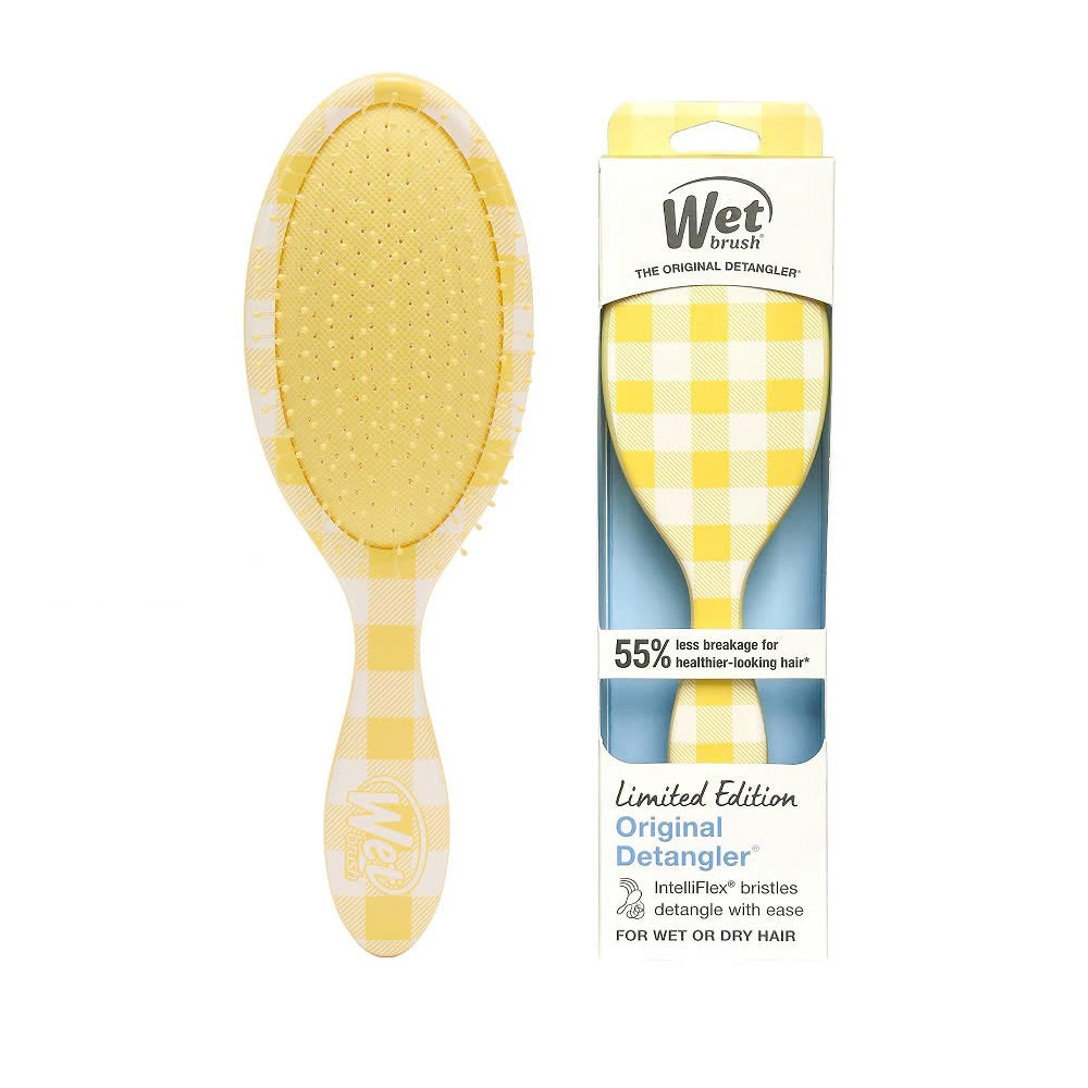 WetBrush Original Detangler Croastal Golden Gingham