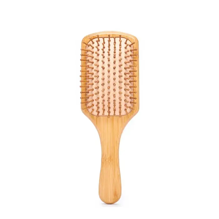 BOOMSLIFE BAMBOO PADDLE BRUSH - NATURAL/NUDE CUSHION