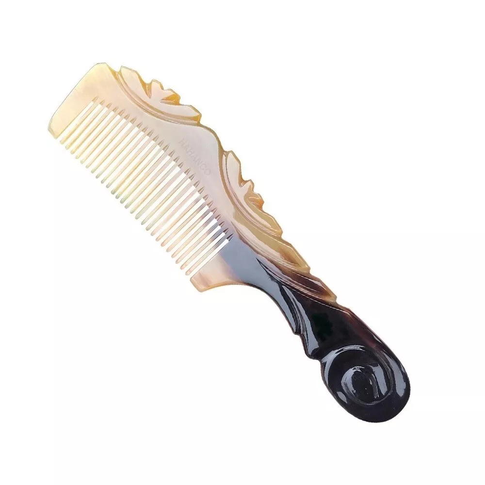 Handmade Fine Tooth Hair Comb, Antistatic Horn Material, Unisex