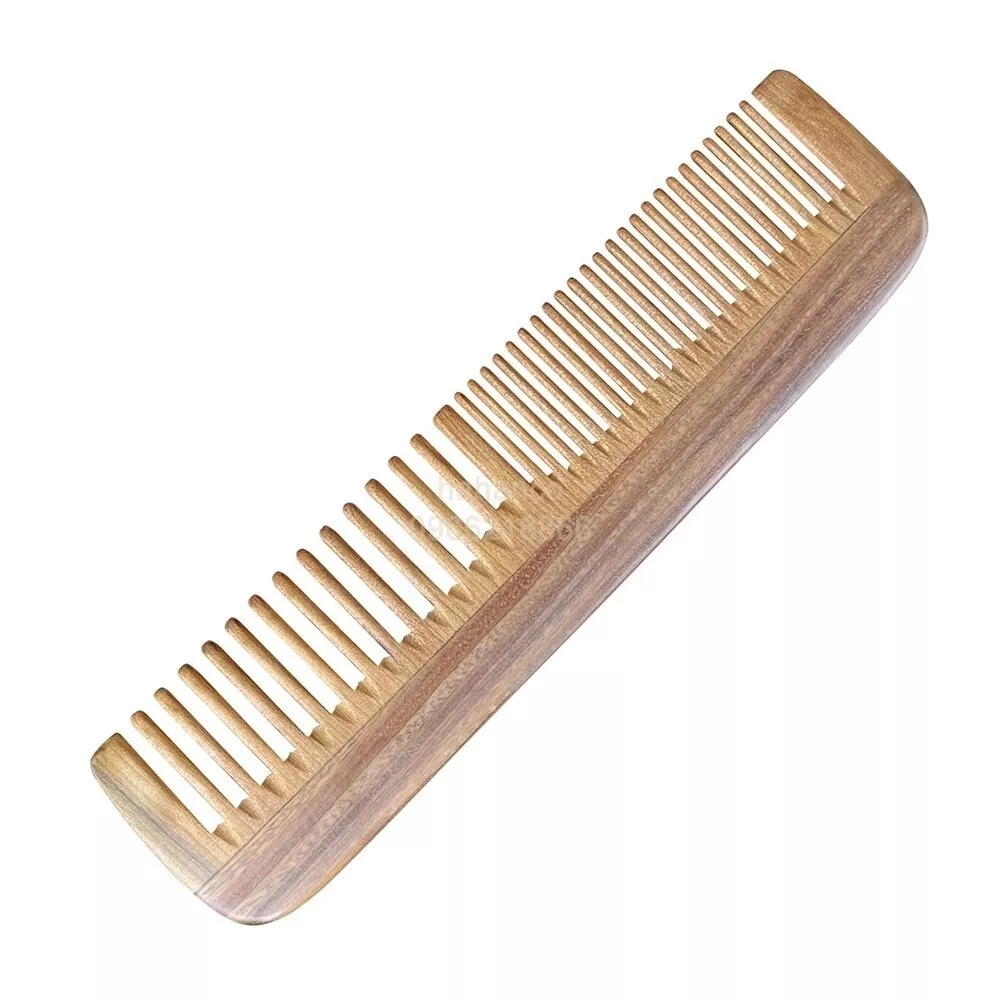 Handmade Green Cypress Wood Anti-Static Hair Comb for Men and Women