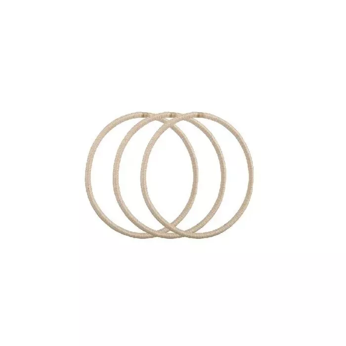 Felefi Elastics Hair Ties 2mm Thin,15 Pack - Light Blonde