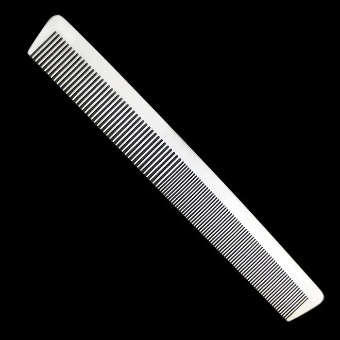 High Quality Stainless Steel Silver Metal Barber Cutting Comb - Extra Long K4