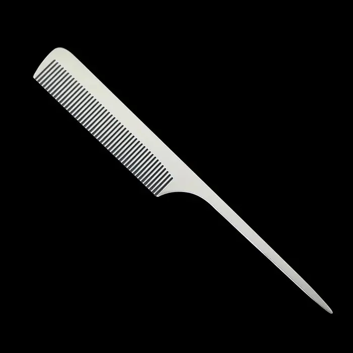 High Quality Stainless Steel Silver Metal Pintail Comb K9